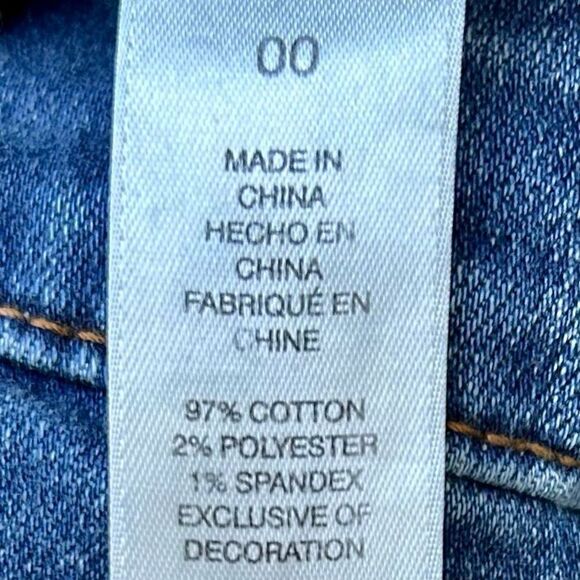 Chico's The Platinum Jegging Jeans Women's Size 00 Straight-leg Mid-Rise Mid-Was - Picture 9 of 11